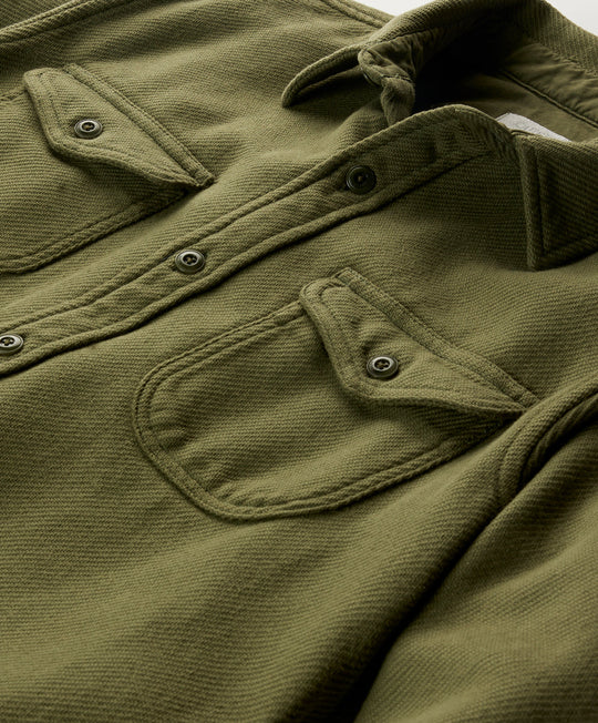 Outerknown Chroma Blanket Shirt - Olive Drab