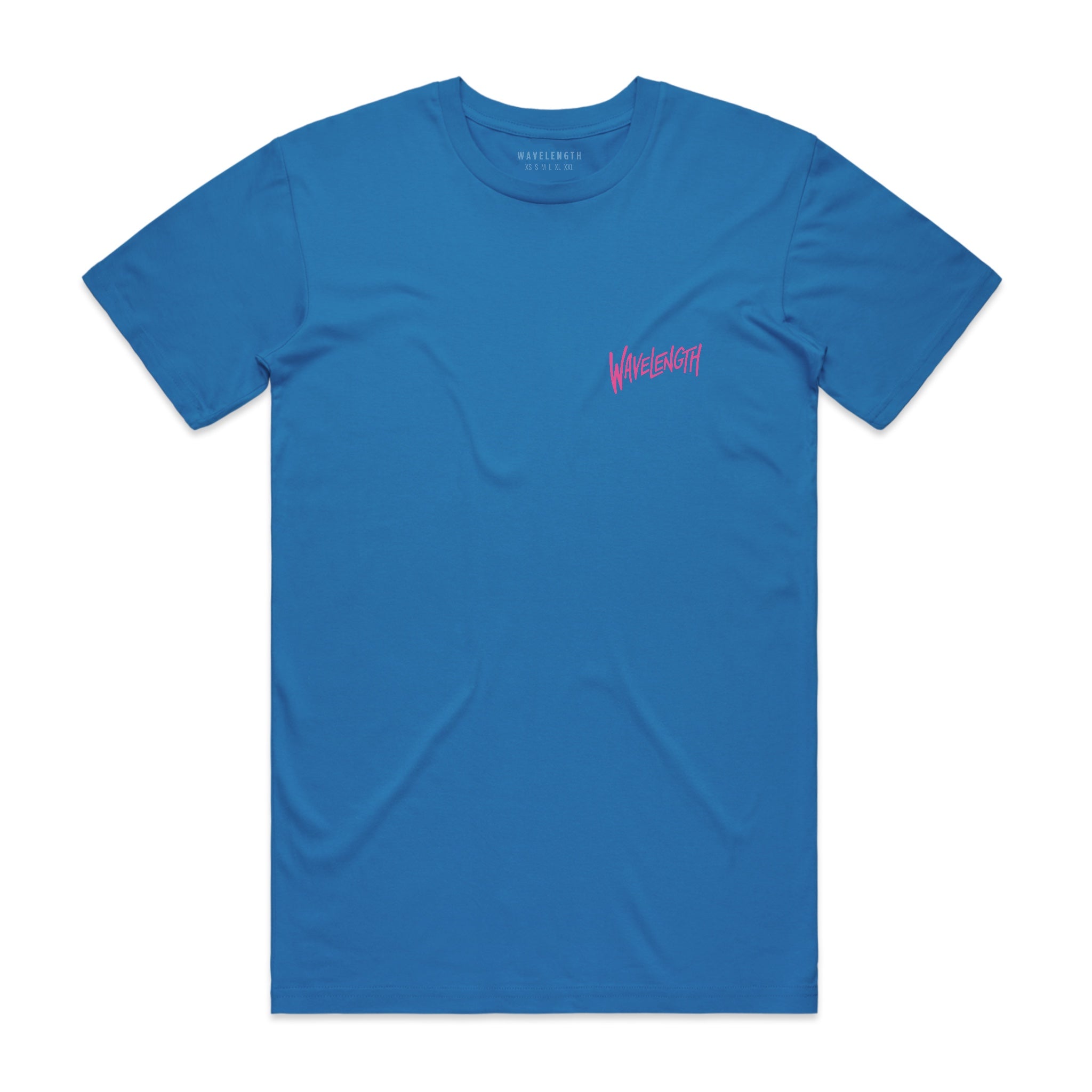 Wavelength Heritage T-shirt - Electric Blue / Hot Pink