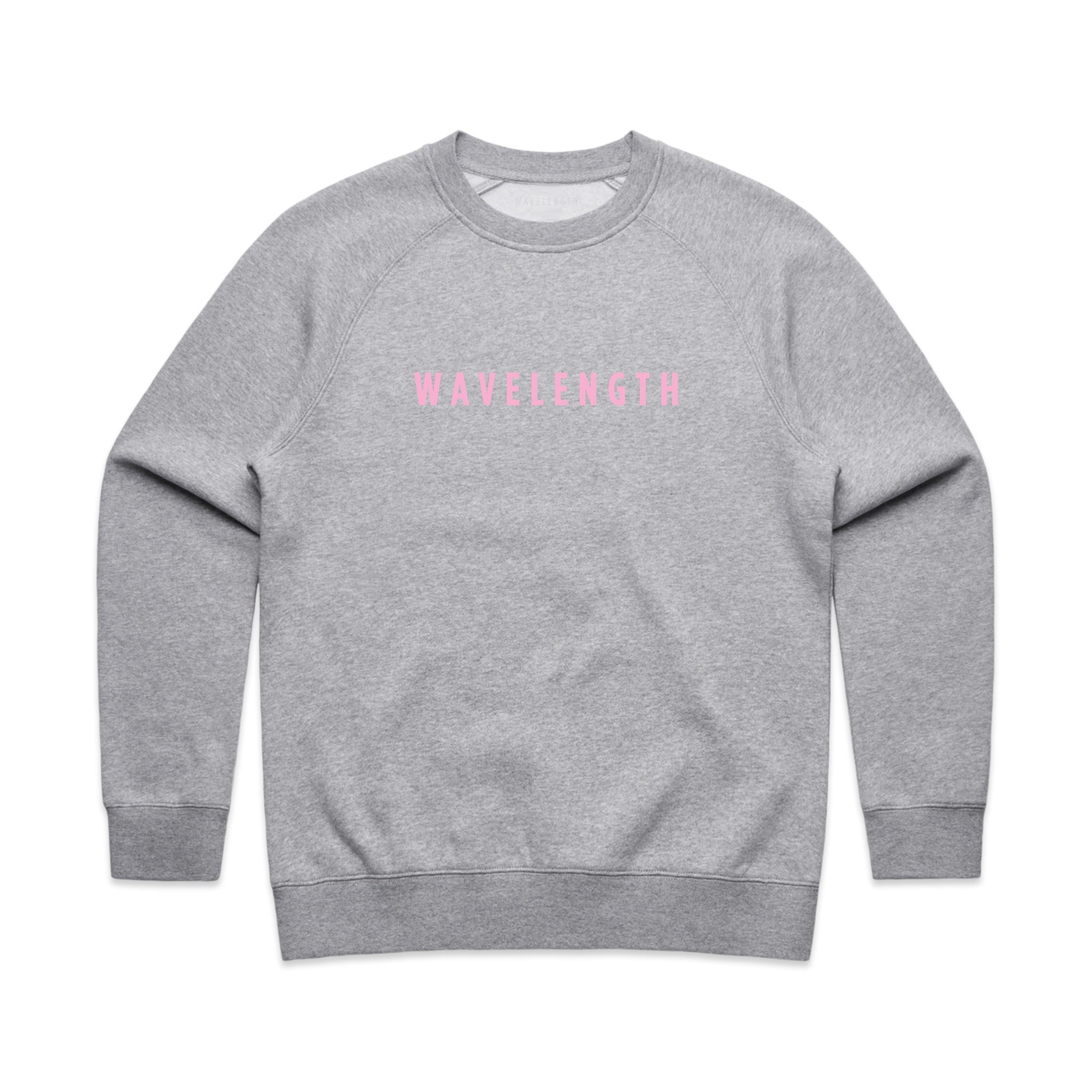 Women's Wavelength Masthead Crew - Grey / Pink
