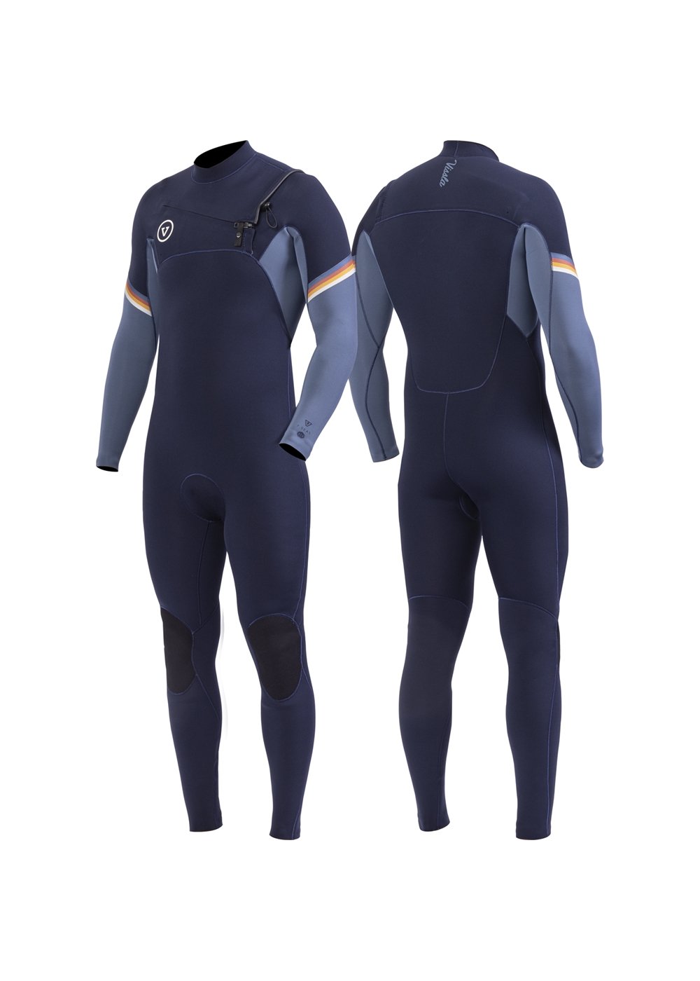 Vissla 7 Seas Raditude 3-2 Full chest zip wetsuit - dark navy
