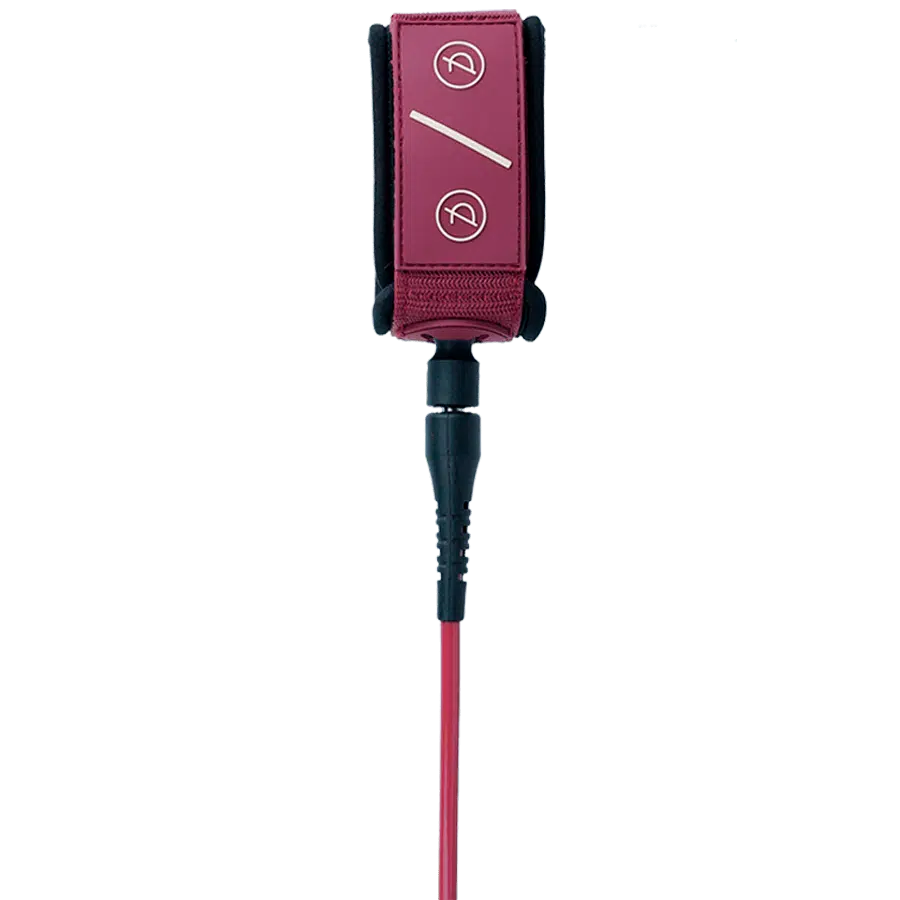 Deflow 9" 7mm leash burgundy