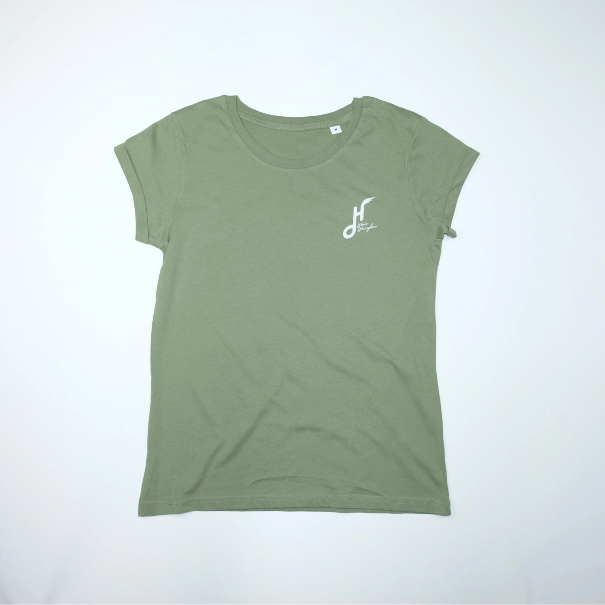 Women's Hoy Wave Wranglers Organic T-shirt - Soft Green