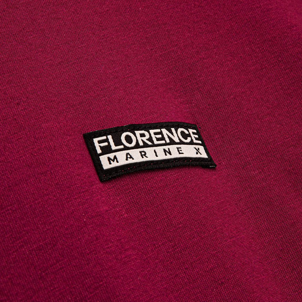 Florence Marine X Organic Long Sleeve T-Shirt - Maroon