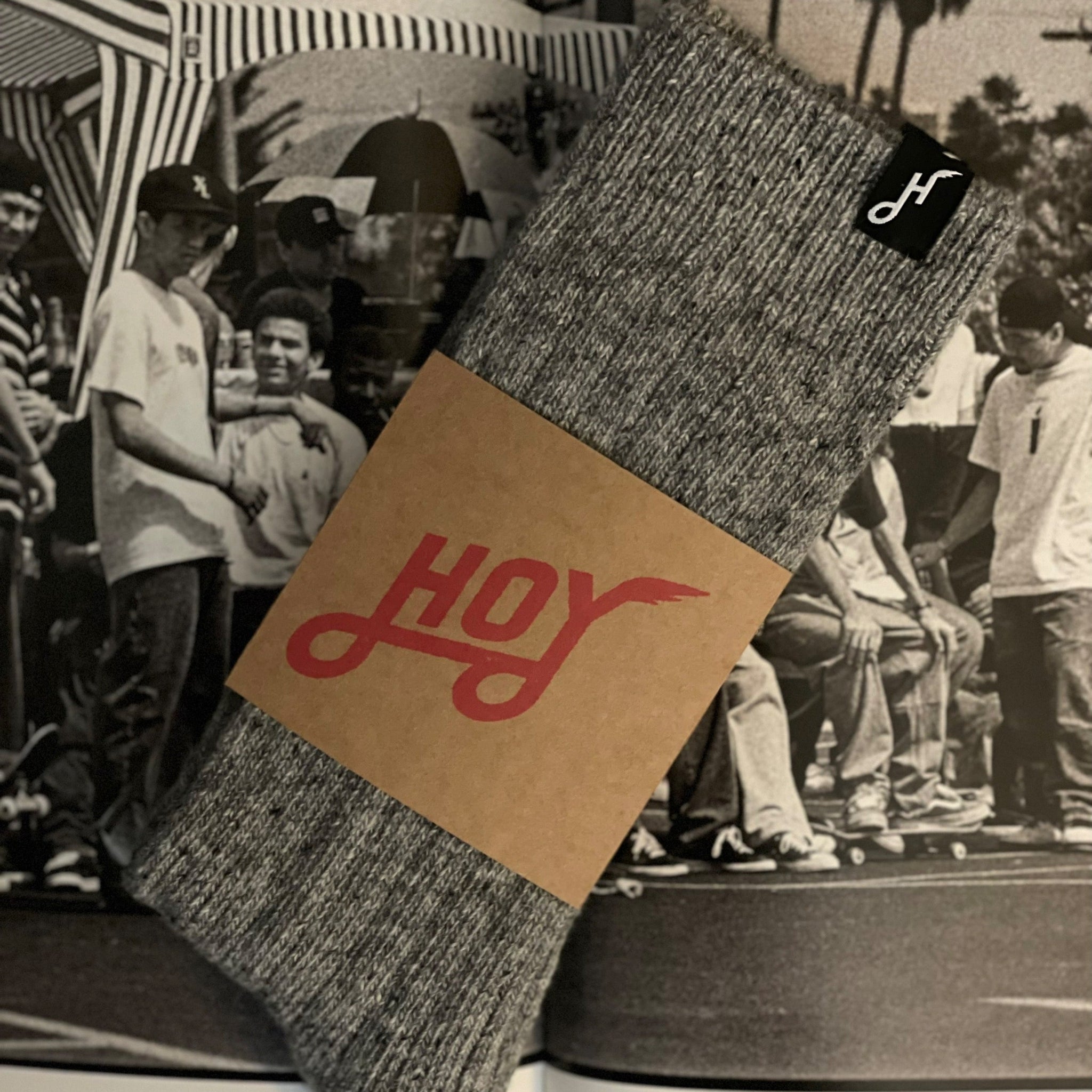 Hoy Hygge Wool Socks - Speckled Fog