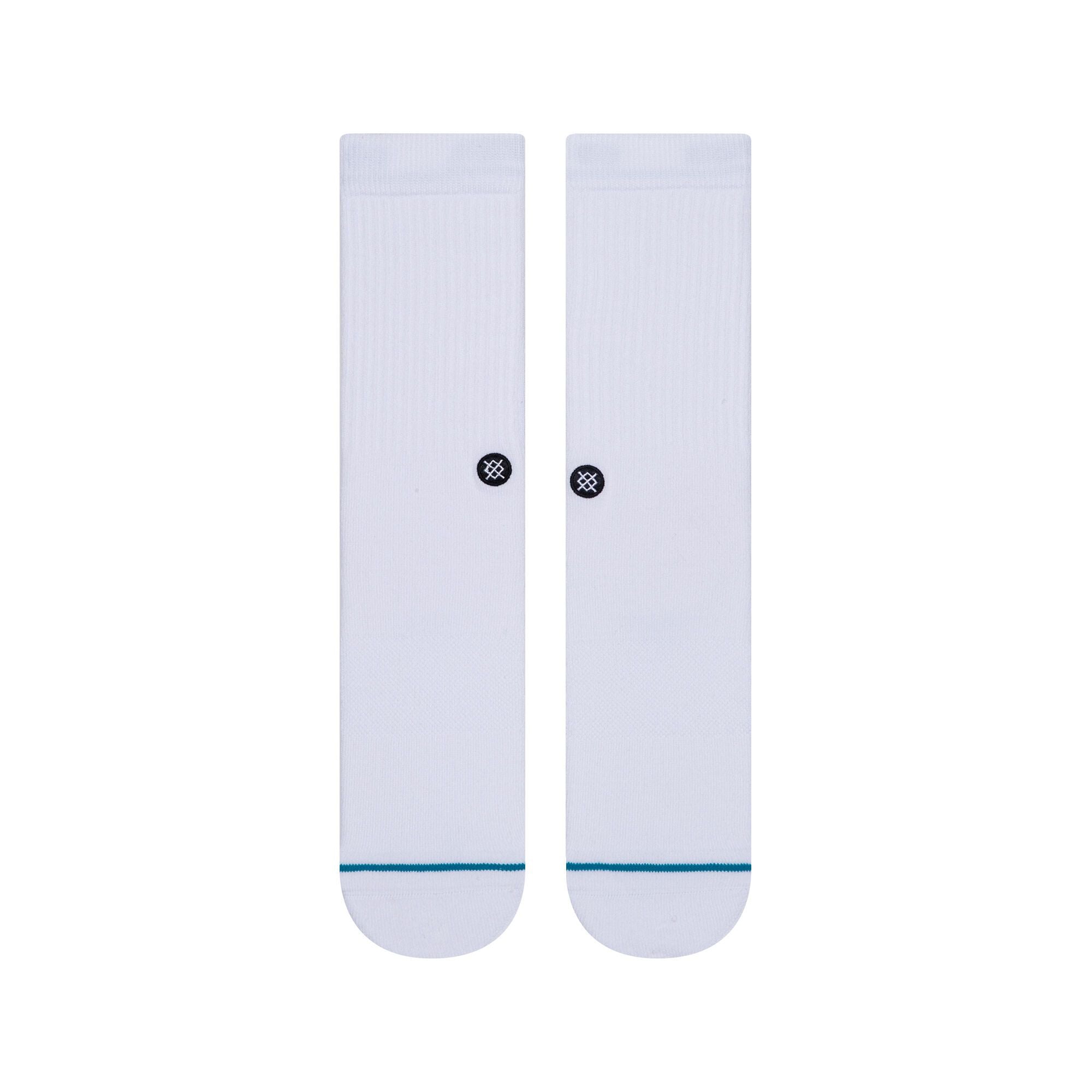 Stance Icon Staple Crew Socks - White / Blue