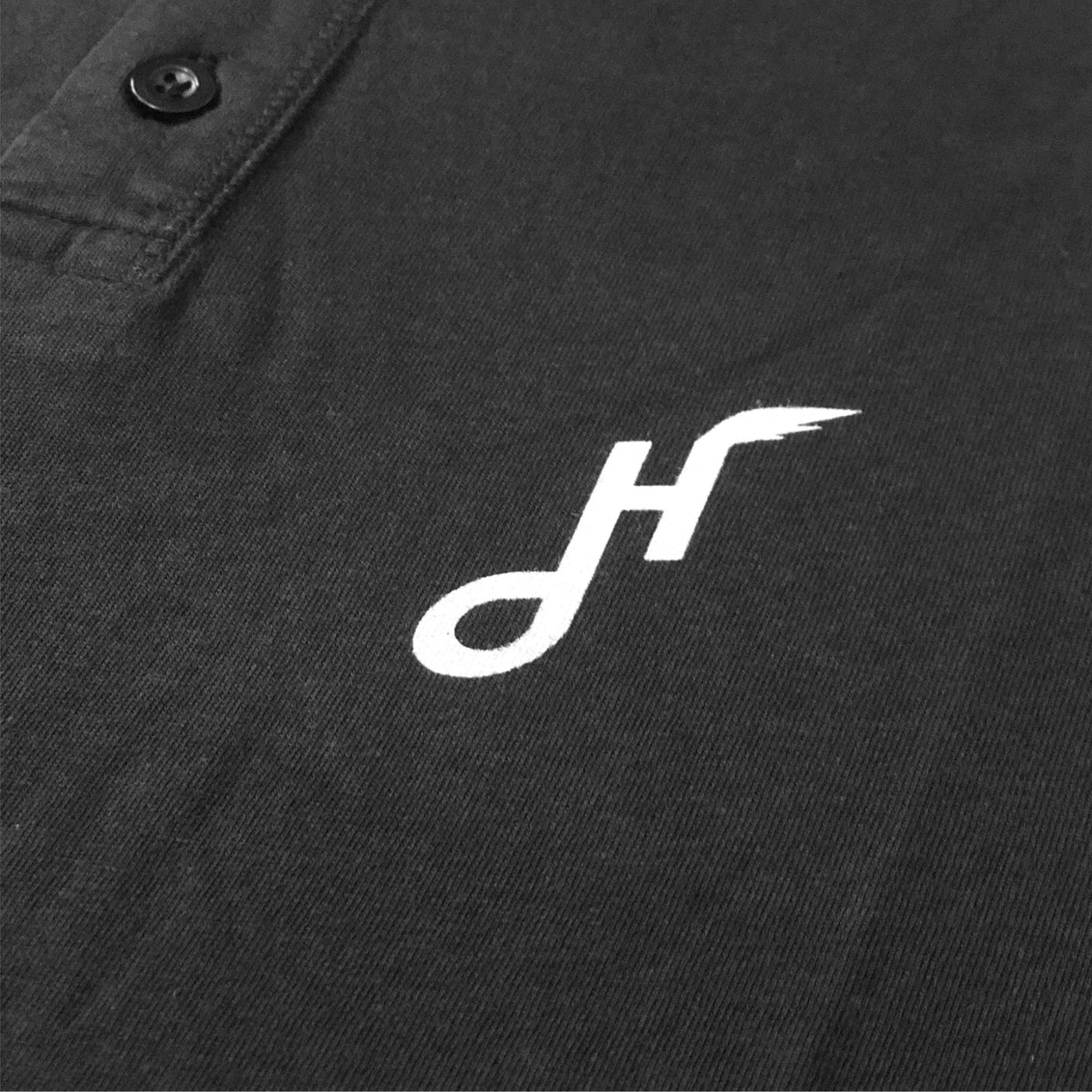 Hoy Harley Long sleeved Henley Shirt - Navy