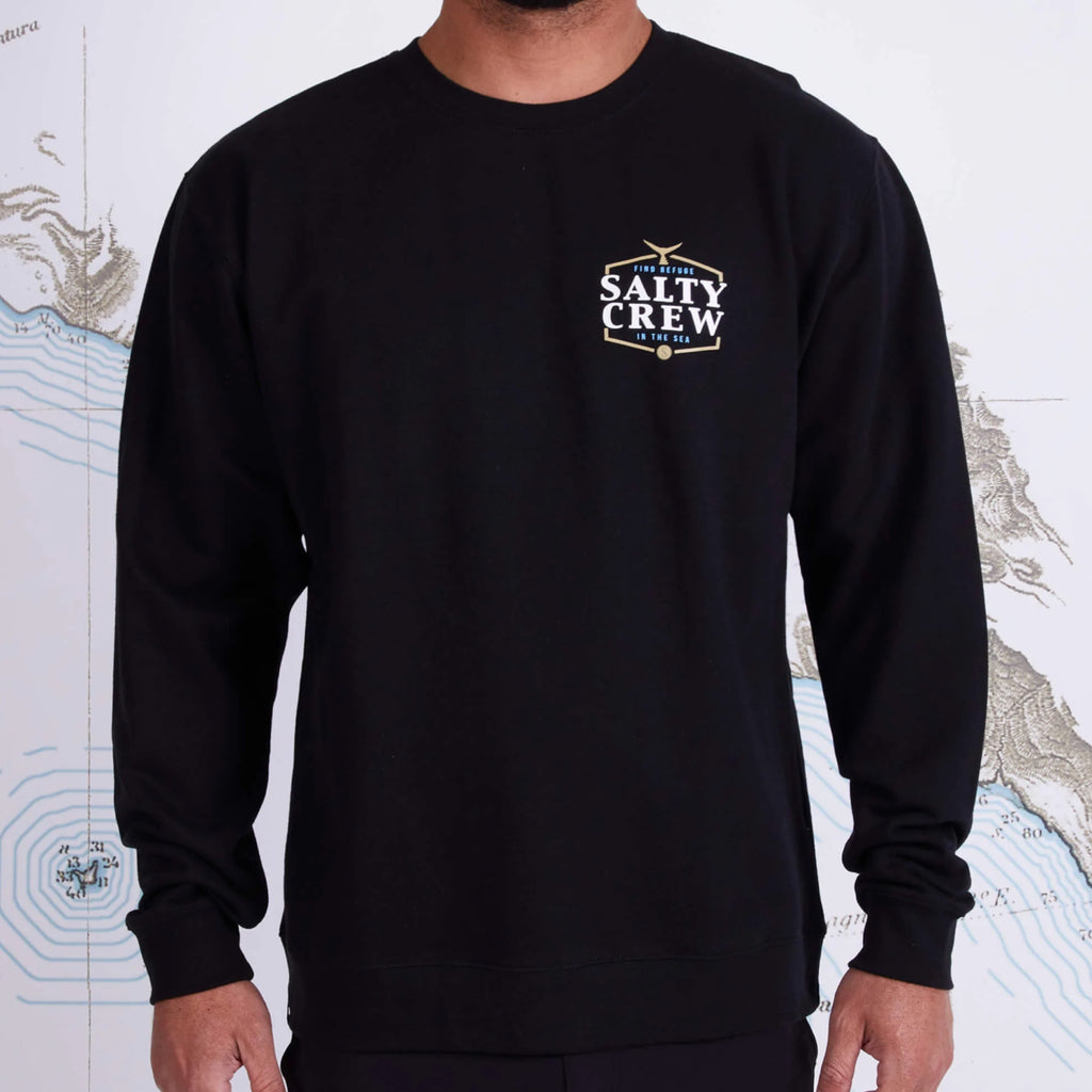 Salty Crew Skipjack Crew Sweater - Black