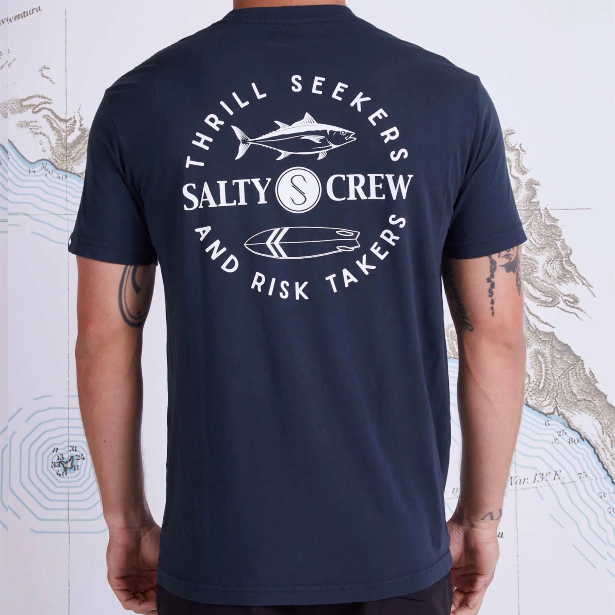 Salty Crew Flip Flop Premium T-shirt - Black