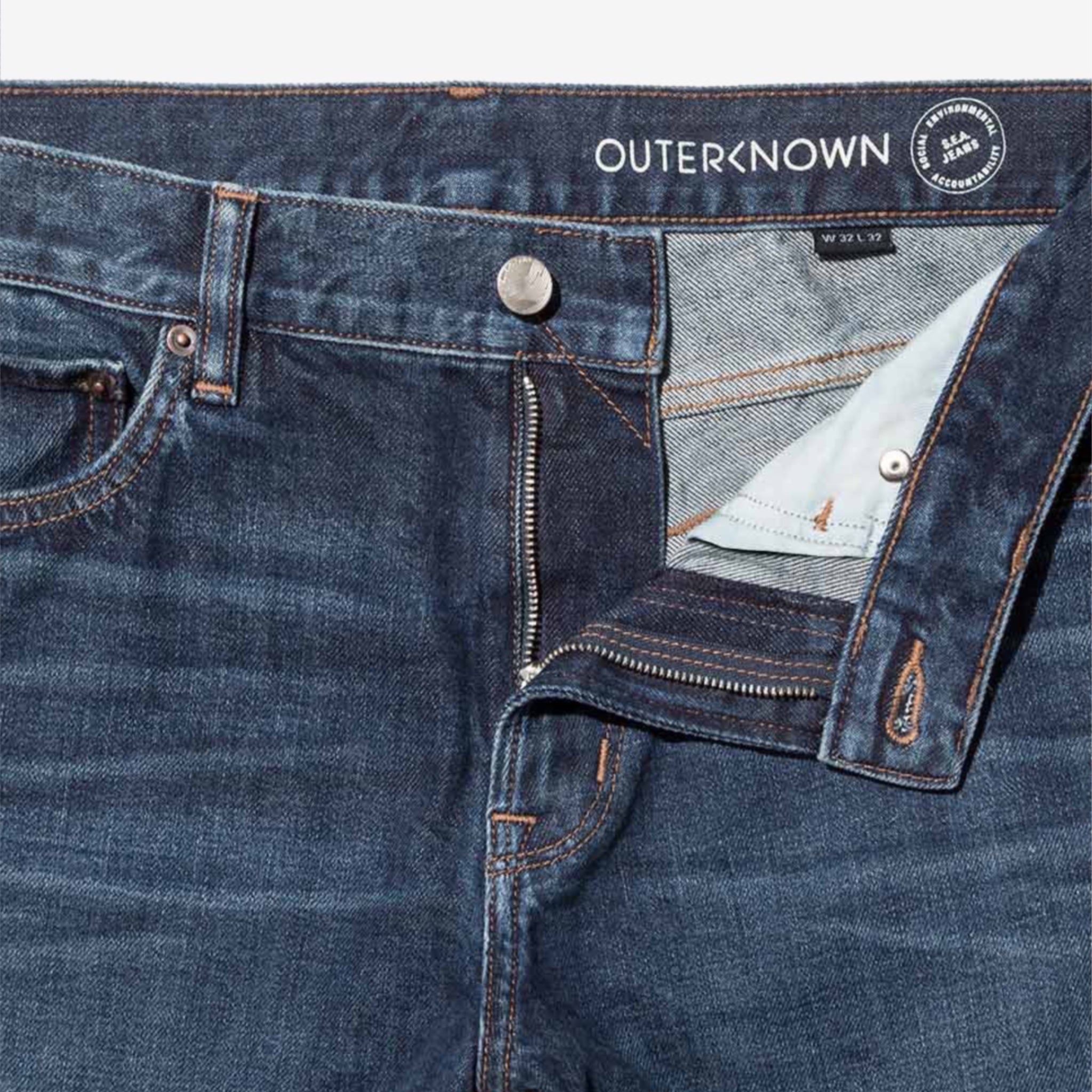 Outerknown Ambassador Slim Fit Jeans - Faded Indigo