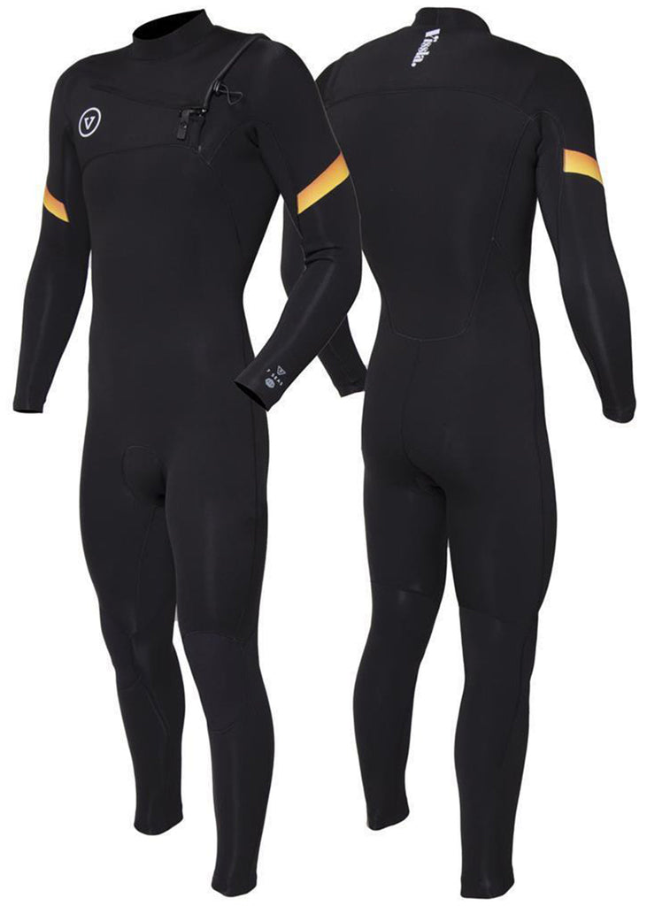 Vissla 7 Seas Raditude 4-3 Full Chest Zip Wetsuit - black 3